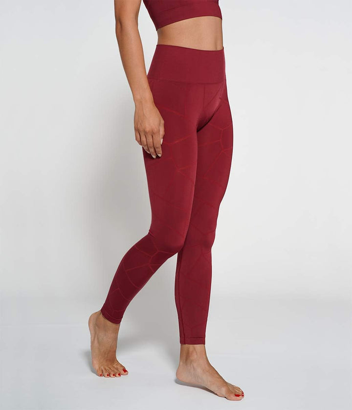 HS SPORTSWEAR Damen Tonga Shield Leggings M-L Bordeaux, M-L Bordeaux