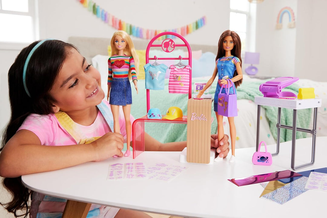 BARBIE Mode-Boutique Spielset - Foliendesigns für Barbie-Puppe, über 150 originelle Looks, inklusive