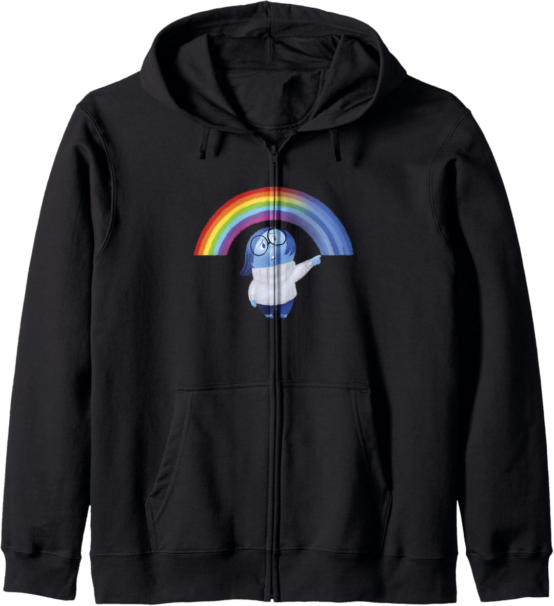 Disney Pixar Inside Out Sadness Rainbow Kapuzenjacke