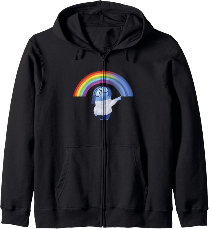 Disney Pixar Inside Out Sadness Rainbow Kapuzenjacke