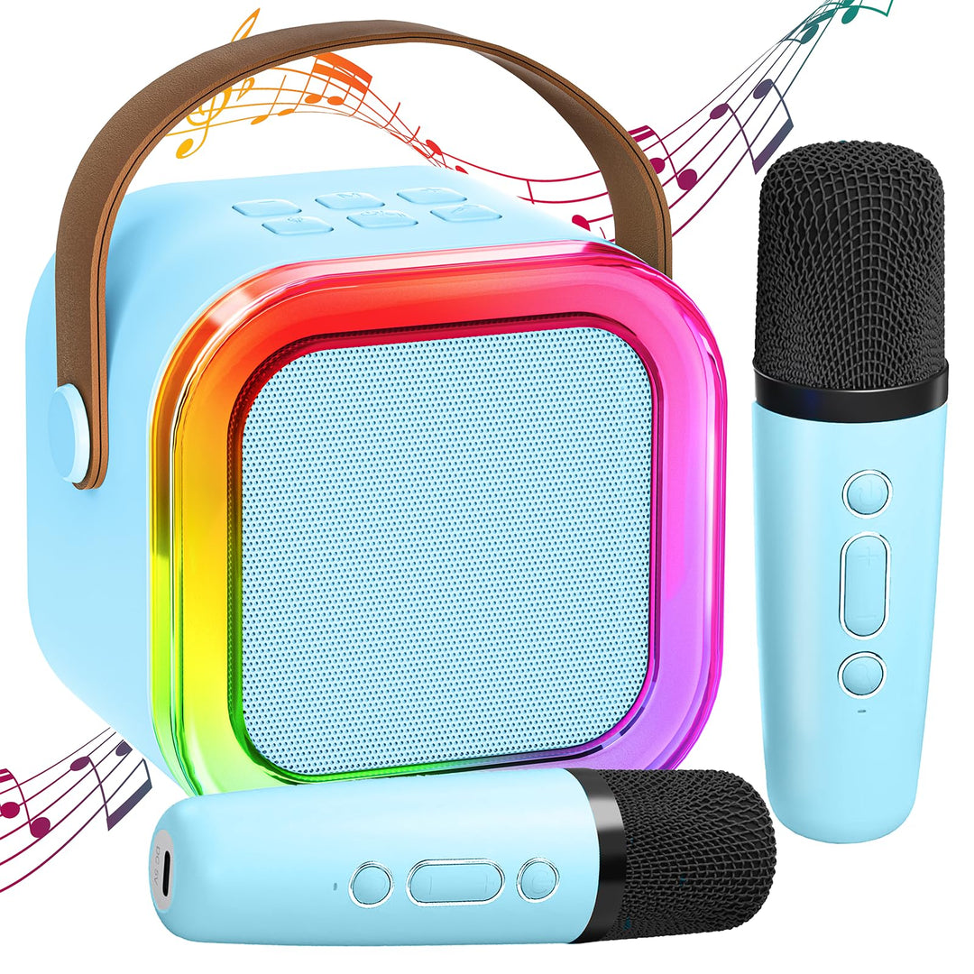 Karaoke Maschine Kinder mit 2 Karaoke Mikrofon Kinder: [Neueste] Kinder Karaoke mit Mikrofon - Karao