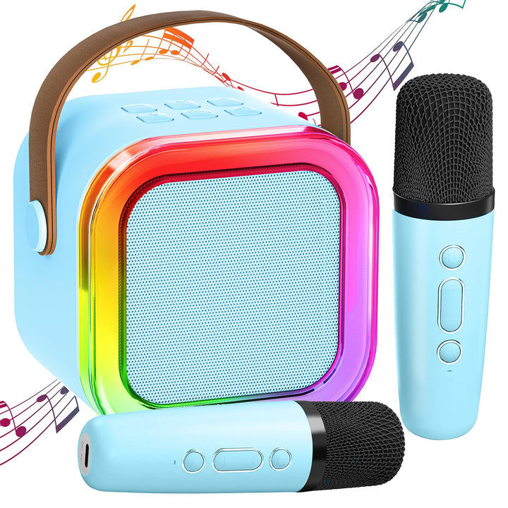 Karaoke Maschine Kinder mit 2 Karaoke Mikrofon Kinder: [Neueste] Kinder Karaoke mit Mikrofon - Karao