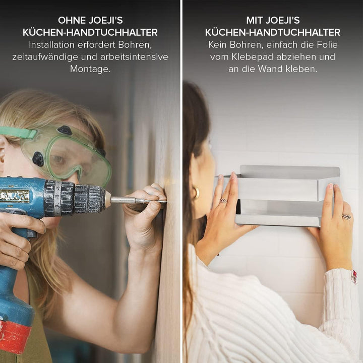 Joejis Duschablage Edelstahl - 3M Selbstklebend Ohne Bohren - Duschregal Bad - Ablage Dusche Halteru
