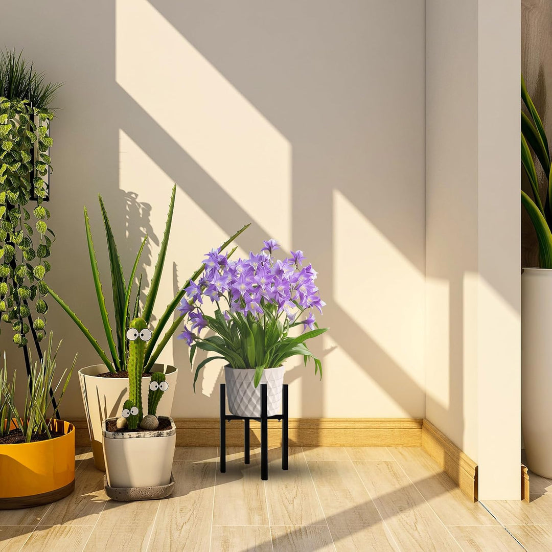 Generisch Blumenständer, verstellbarer Metall Pflanzenständer, Innen und Aussen Wohnzimmer Ecke mit