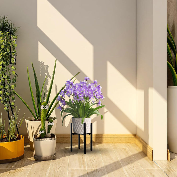 Generisch Blumenständer, verstellbarer Metall Pflanzenständer, Innen und Aussen Wohnzimmer Ecke mit