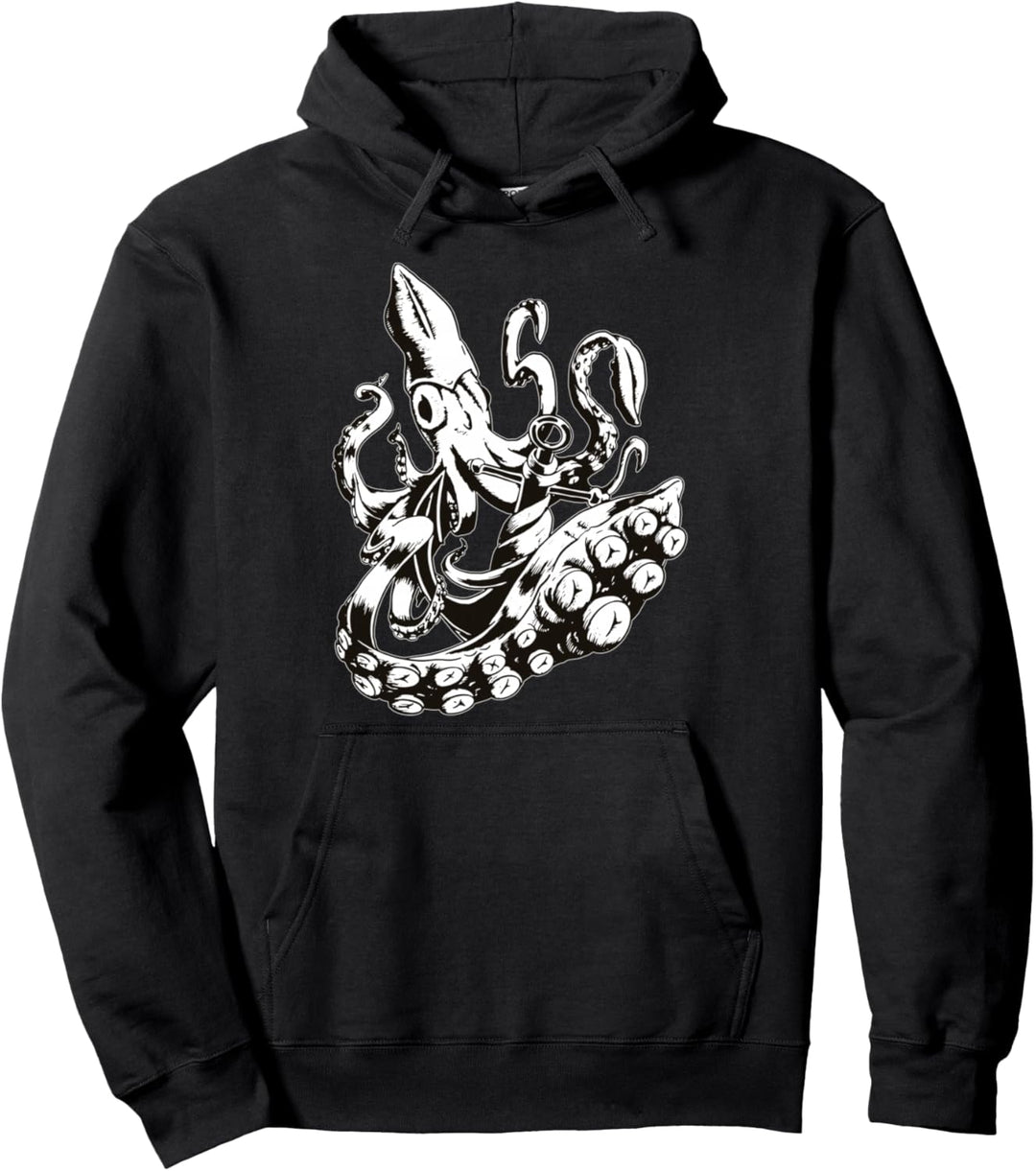 Riesiger Tintenfisch Pullover Hoodie