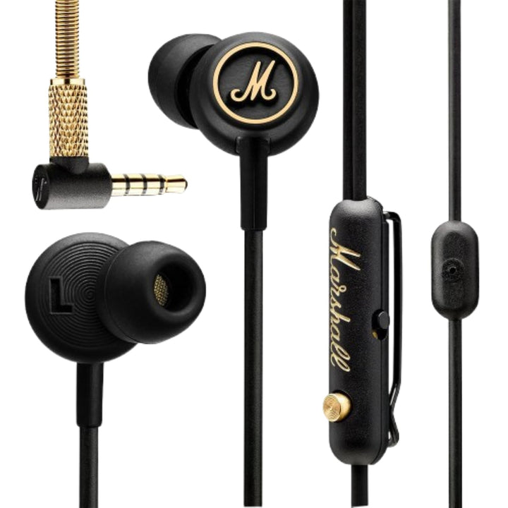 Marshall Mode EQ Headphones - Black & Brass Schwarz und Messing Mode Single, Schwarz und Messing Mod