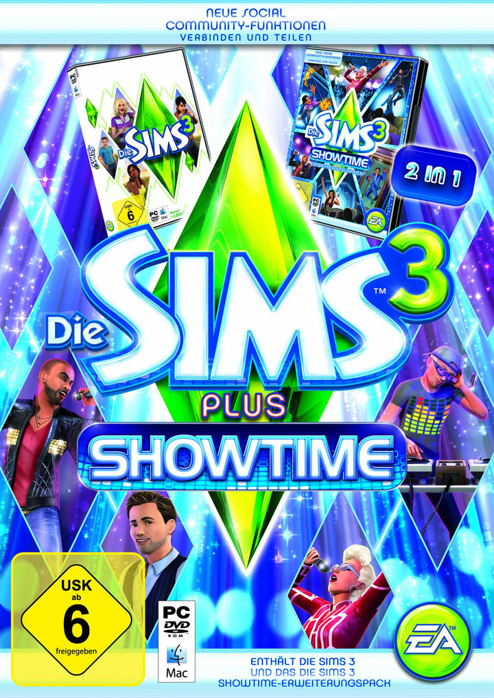 Die Sims 3 & Showtime PC / Mac Disk Die Sims 3 + Showtime, PC / Mac Disk Die Sims 3 + Showtime