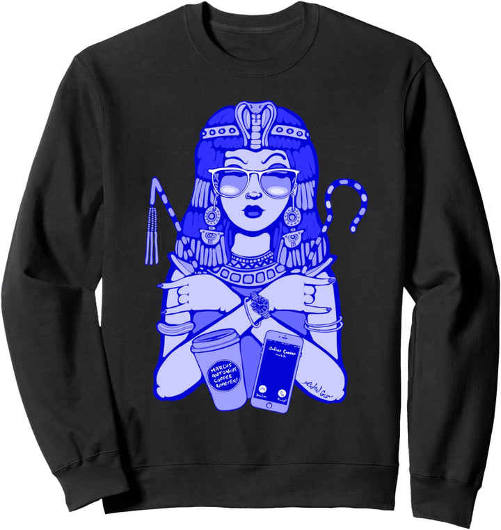 CEO Cleopatra – Electric Blue Sweatshirt