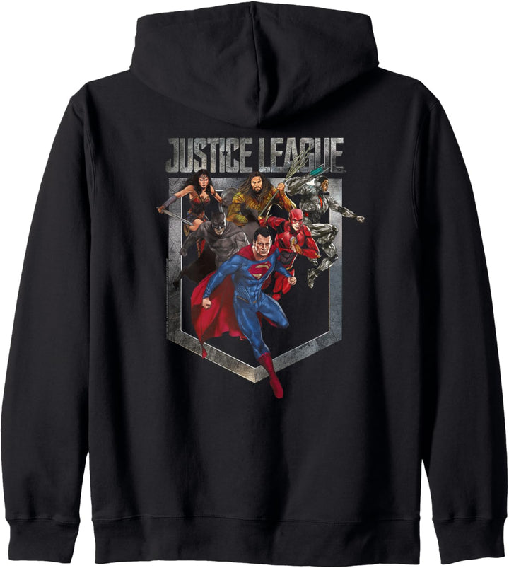 Justice League Movie Charge Kapuzenjacke