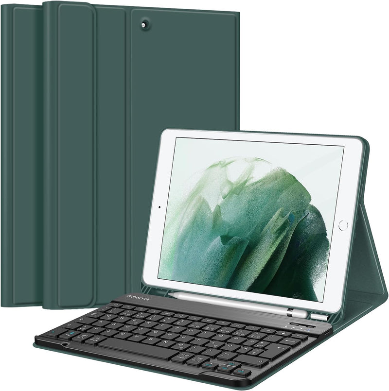 Fintie Tastatur Hülle für iPad 10.2 Zoll (9/8/ 7 Generation - 2021/2020/2019), Schutzhülle mit TPU R