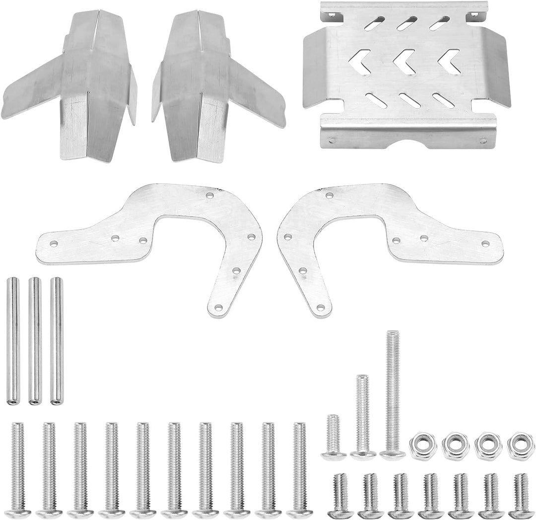 Dilwe RC-Chassis-Rüstungsset, Edelstahl-Anti-Kollisions-Frontstossstange für 1/8 RC-Auto, robust und