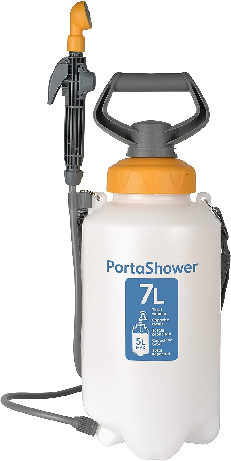 Hozelock 4 in 1 Porta Shower tragbarer Sprüher, 1