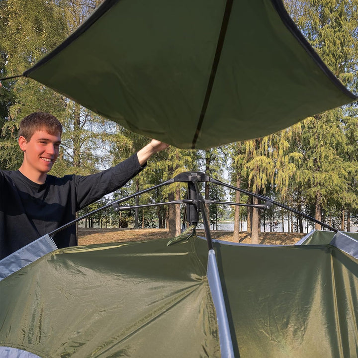 Night Cat Pop Up Zelt 3 4 Personen: Wasserdicht Wurfzelt Atmungsaktiv Einfache Einstellung für Campi