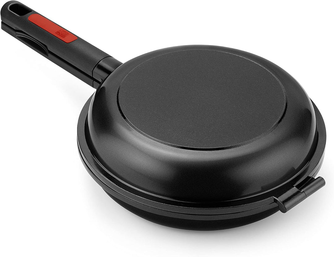 Bra Dupla Premiere Doppel-Pfanne aus Aluminiumguss mit Antihaftbeschichtung, geeignet für alle Herda