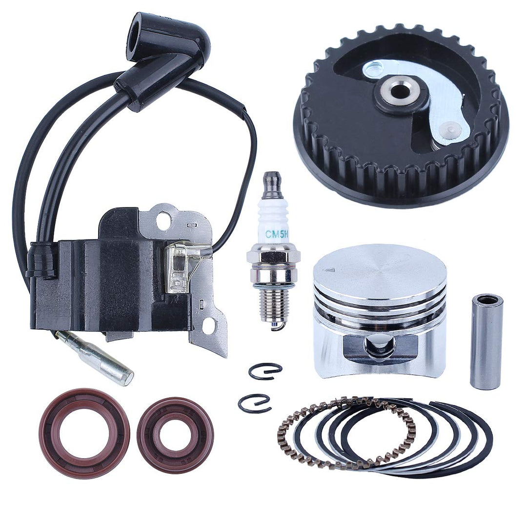 35mm Kolbenringe Zündspule Nockenwelle Riemenscheibe Wellendichtring für Honda GX25 25cc 4-Takt Moto