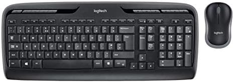 Logitech MK330 Kabelloses Tastatur-Maus-Set, 2.4 GHz Verbindung via Unifying USB-Empfänger, 4 progra