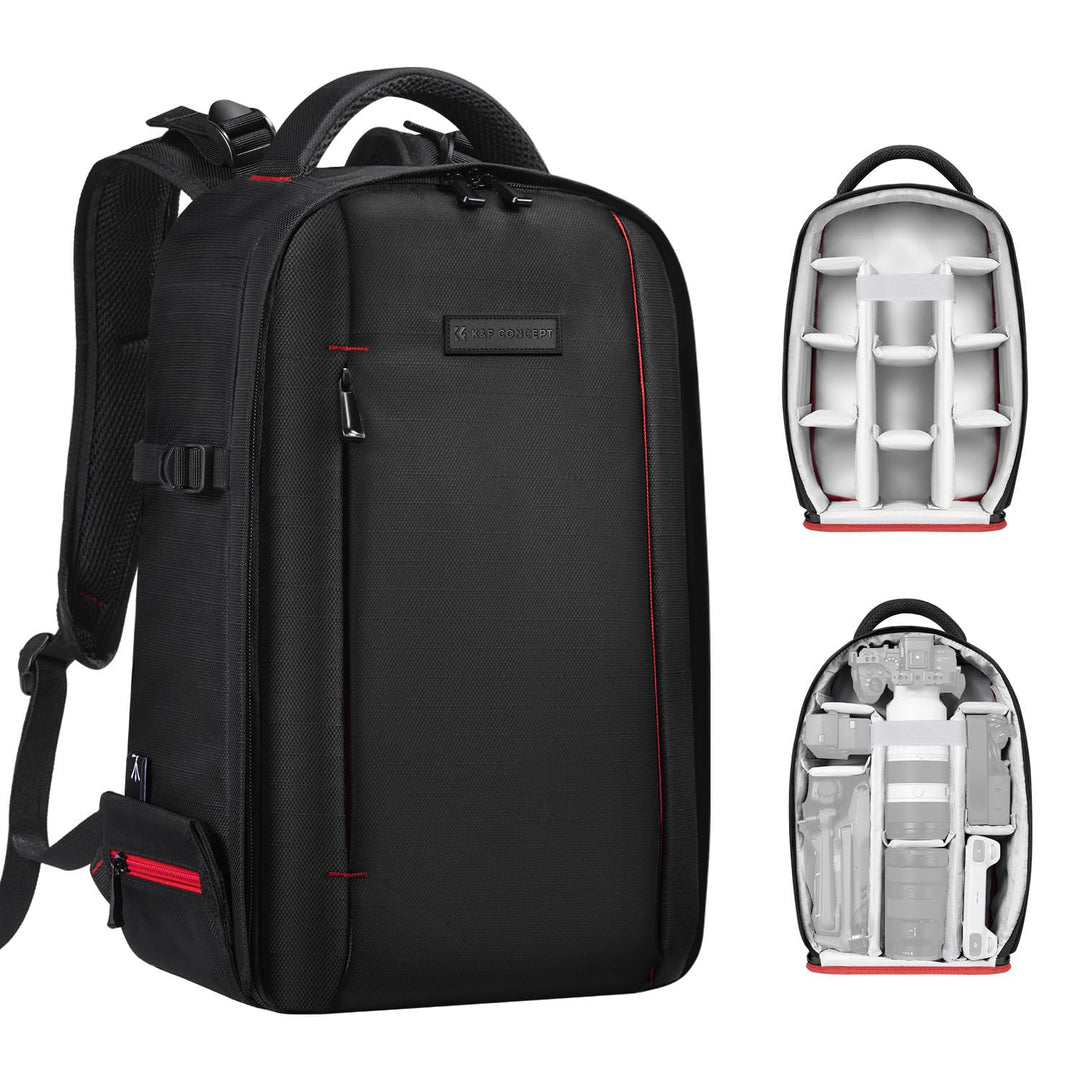 K&F Concept Kamerarucksack, Spiegelreflexkamera, Fototasche, Rucksack, Spiegelreflex/Computer/Stativ