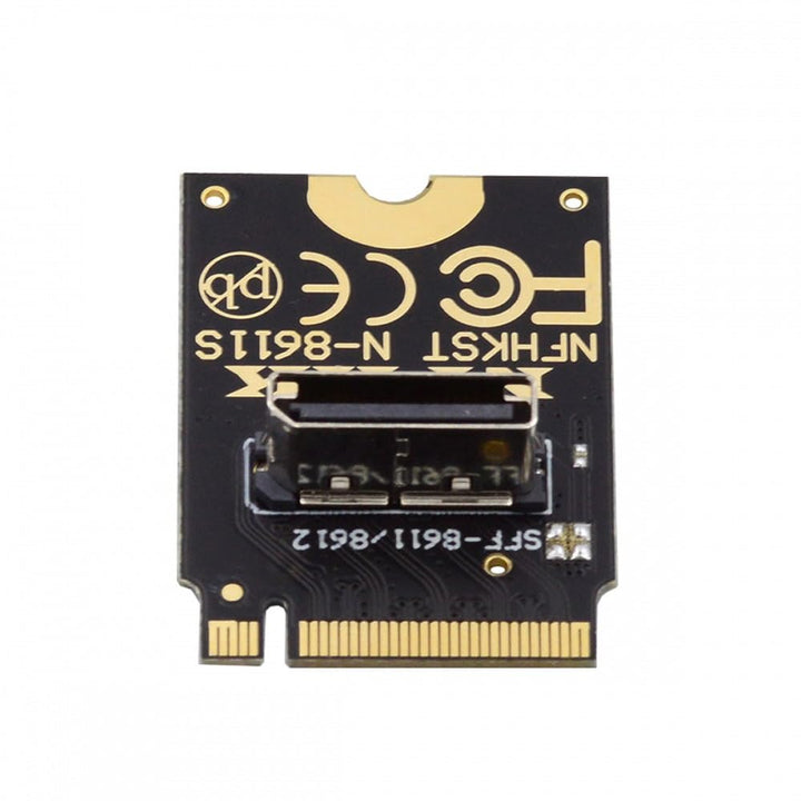 CY Adapter 2230 PCI-E4.0 M.2 M-Key zu Oculink SFF-8612 SFF-8611 Vertikaler Host-Adapter für NVME U.2