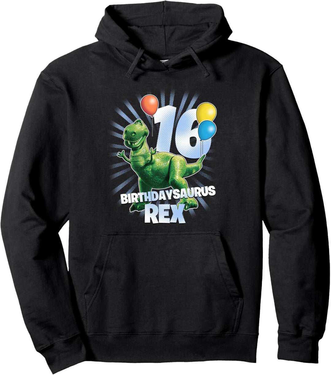 Disney Pixar Toy Story Birthdaysaurus Rex 16th Birthday Pullover Hoodie