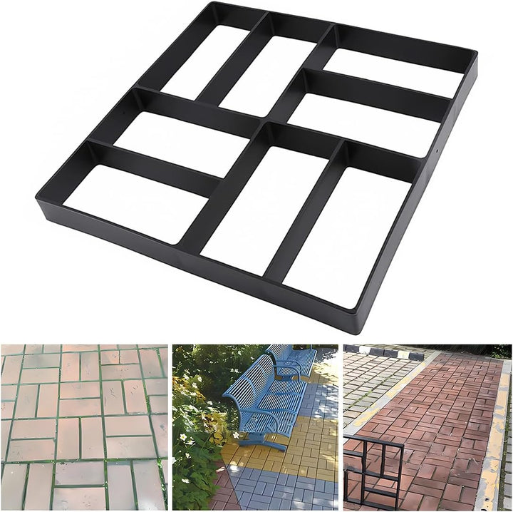 Betonform Gehweg Form Von Schwarz Schalungsform Giessform Diy Plastikformen Für Beton Gehwegplatten