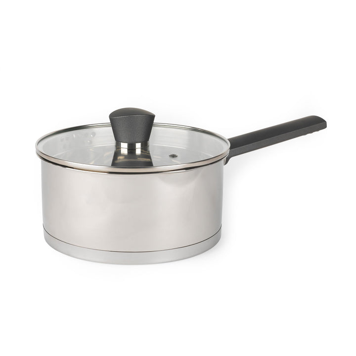 Russell Hobbs RH01164EU Excellence 20cm Stielkasserolle, 2.5L stieltopf mit Glasdeckel, hochglanzpol