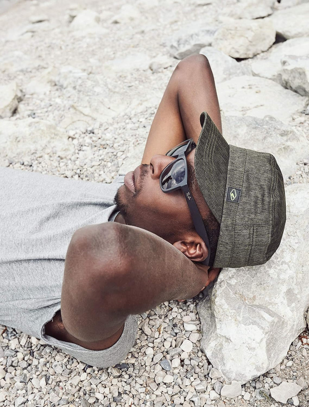 FEINZWIRN CORFU Schirmmütze/Schildmütze in Dark Jeans, Castro Cuba Cap Einheitsgrösse einstellbar be