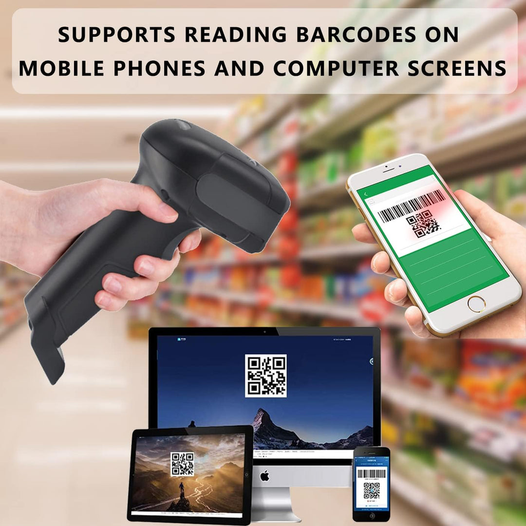 LENVII Kabelgebundener 2D Barcode Scanner-Handheld 1D QR Barcode Scanner USB Barcode Lesegerät Unter