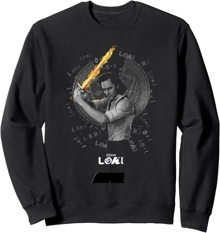 Marvel Loki Broken TVA Seal Sweatshirt