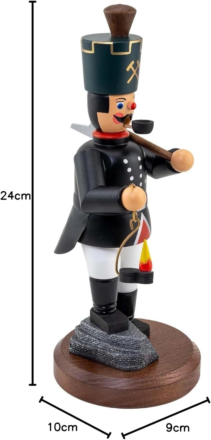 Jan Legler | Räuchermännchen Räucherfigur | erzgebirgische Volkskunst | Made in Germany | 22 cm | Be