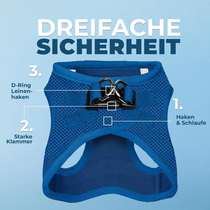Voyager Step-In Air Hundegeschirr by Best Pet Supplies - All Weather Mesh Step in Vest Harness für k