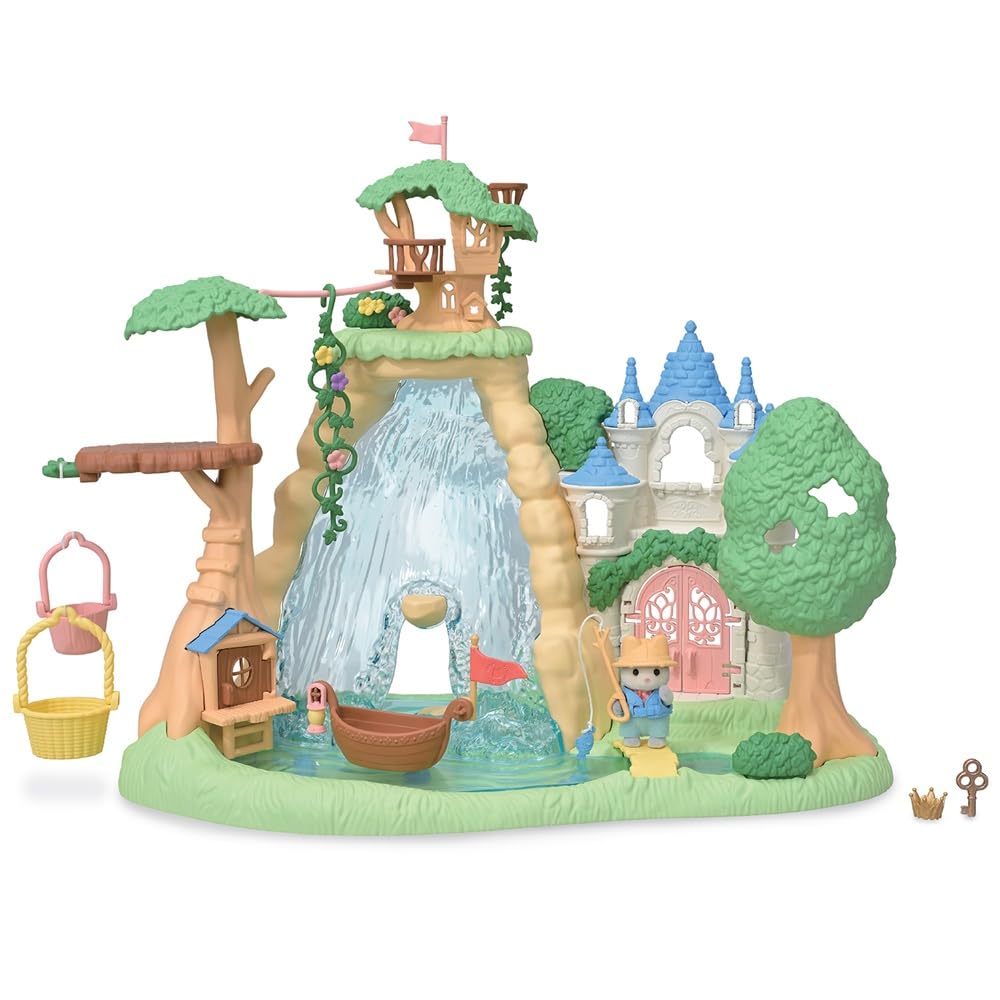 Sylvanian Families - 5762 Abenteuerspielplatz Wasserfall, Tierfigur, Spielzeug für Kinder ab 3 Jahre