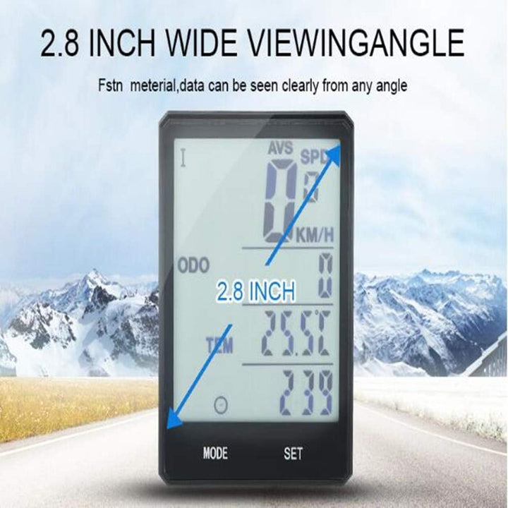 Fahrradtacho, LCD-Display, kabellos, Fahrradcomputer, Kilometerzähler, wasserdicht, Schrittzähler, G