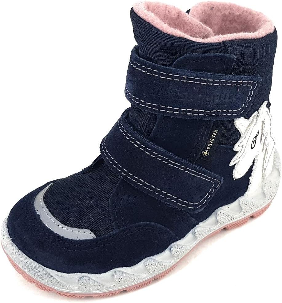 Superfit Mädchen Icebird Warm Gefütterte Gore-tex Schneestiefel 20 EU Blau Rosa 8010, 20 EU Blau Ros