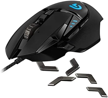 Logitech G502 Proteus Spectrum RGB Tunable Gaming Mouse, 12,000 DPI On-The-Fly DPI Shifting, Persona