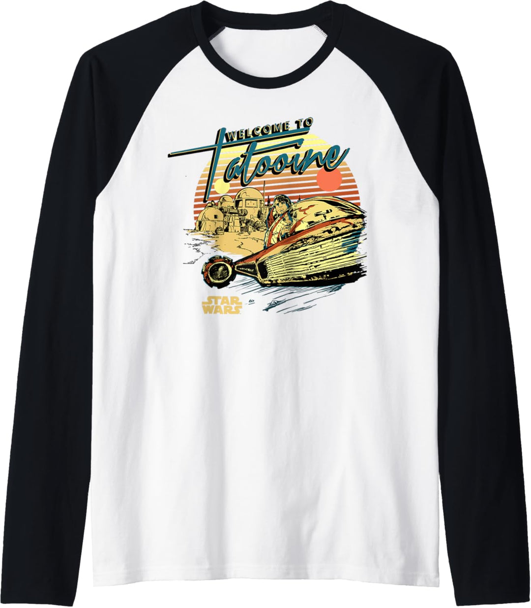 Star Wars Welcome To Tatooine Luke Skywalker Poster Raglan
