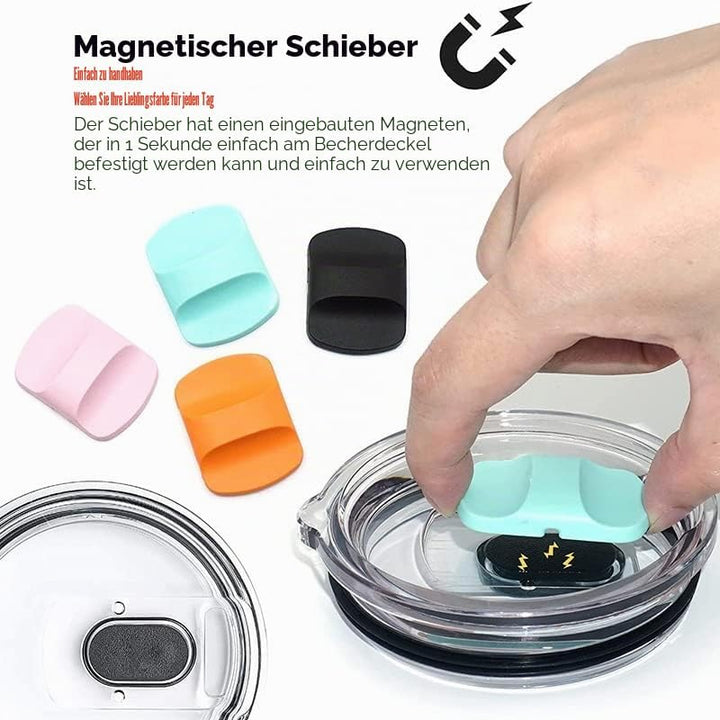 Ersatzdeckel für 56-ml-Becher - Spritzwasserfest, auslaufsicher und strohhalmfreundlich 20 oz Black,