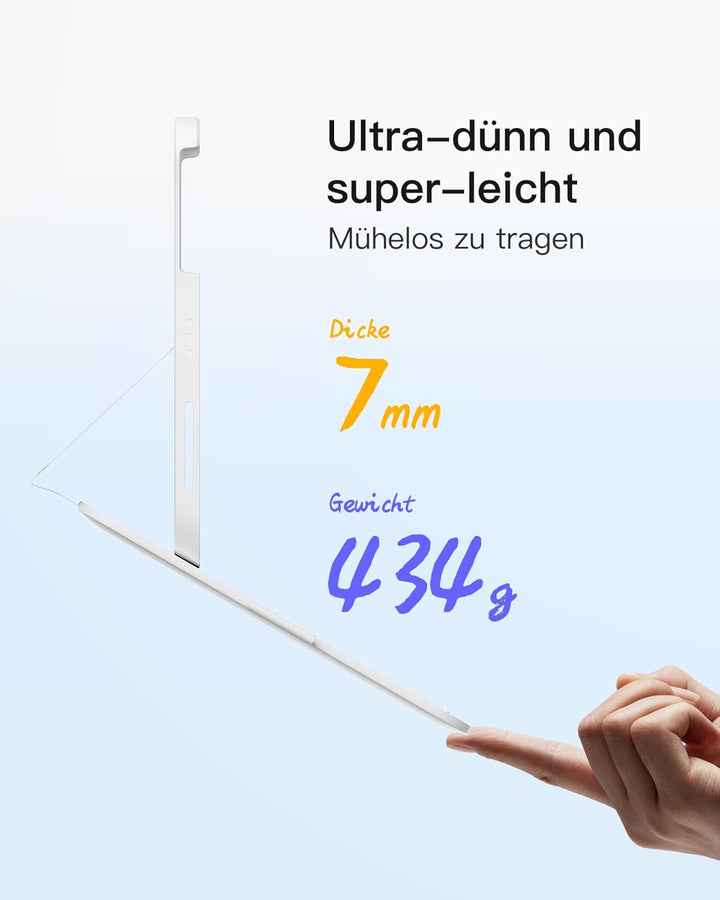Inateck iPad 10 Generation Hülle mit Tastatur, für iPad 11 Gen. A16 2025 11 Zoll, Air 11 Zoll M3/M2