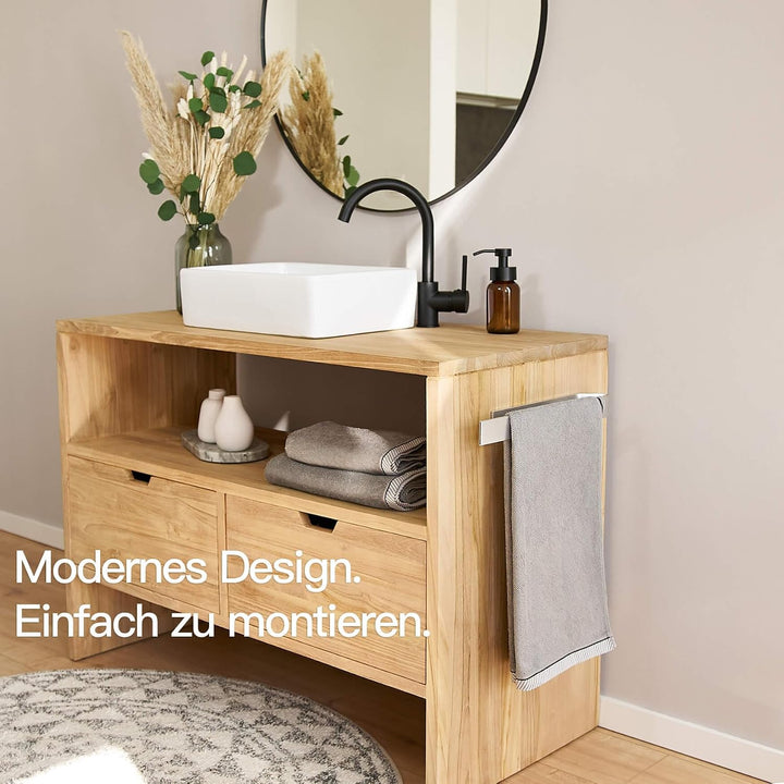Designfabrik Hamburg Handtuchhalter ohne Bohren | Handtuchhalter Wand für Bad &amp; Küche | Handtuchring