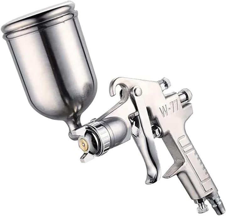 ANCLLO W-77 HVLP Sprühkopf mit 3,0 mm Düse, 400 ml, Silber, Edelstahl und Aluminium
