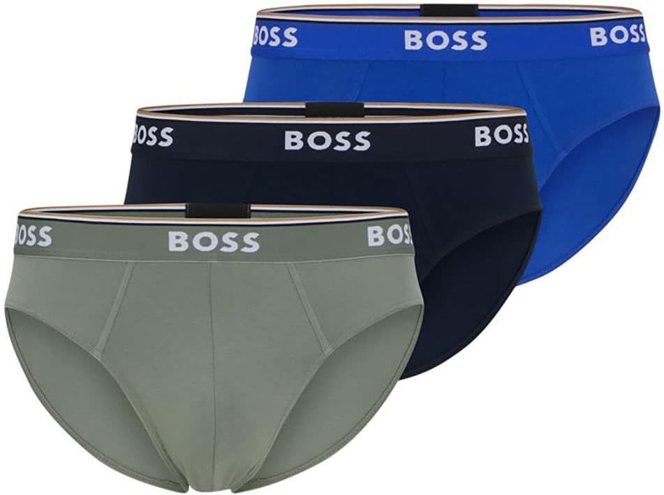 BOSS Herren Power Slips Briefs Unterhosen Cotton Stretch 3er Pack S Open Miscellaneous972, S Open Mi