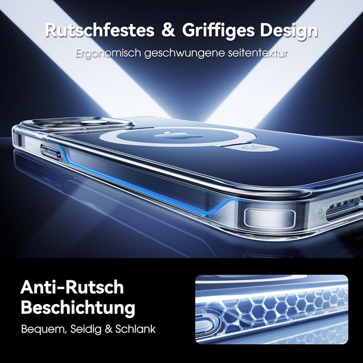 CASEKOO 2024 Neu Magic Stand für iPhone 15 Pro Max Hülle für MagSafe [Militärschutz] [Unsichtbarer S