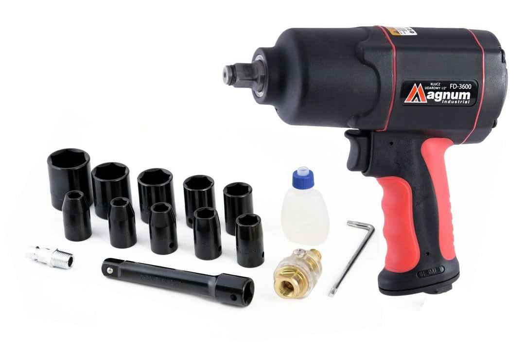 Magnum™ 1200Nm 1/2" Druckluft Pneumatisch Schlagschrauber Druckluftschrauber