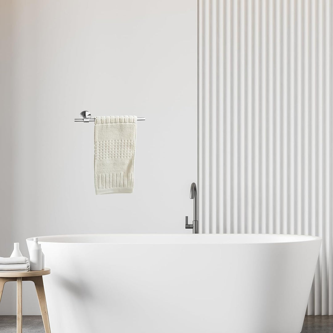 Handtuchhalter Bad, Edelstahl Gebohrt Handtuchhalter Wandmontage, Silber 30 × 7 cm WC Rollenhalter,