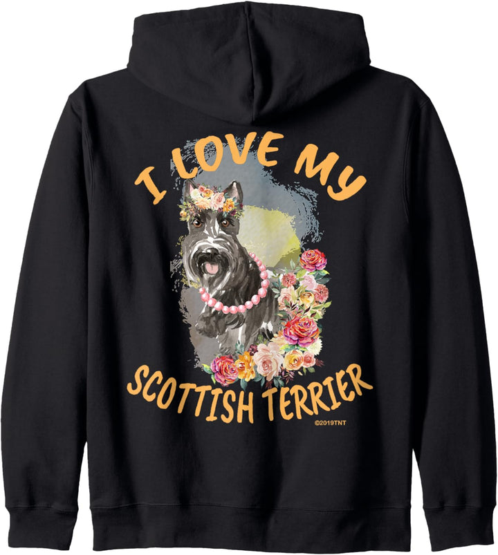 Scottish Terrier Dog I Love My Scottish Terrier Kapuzenjacke