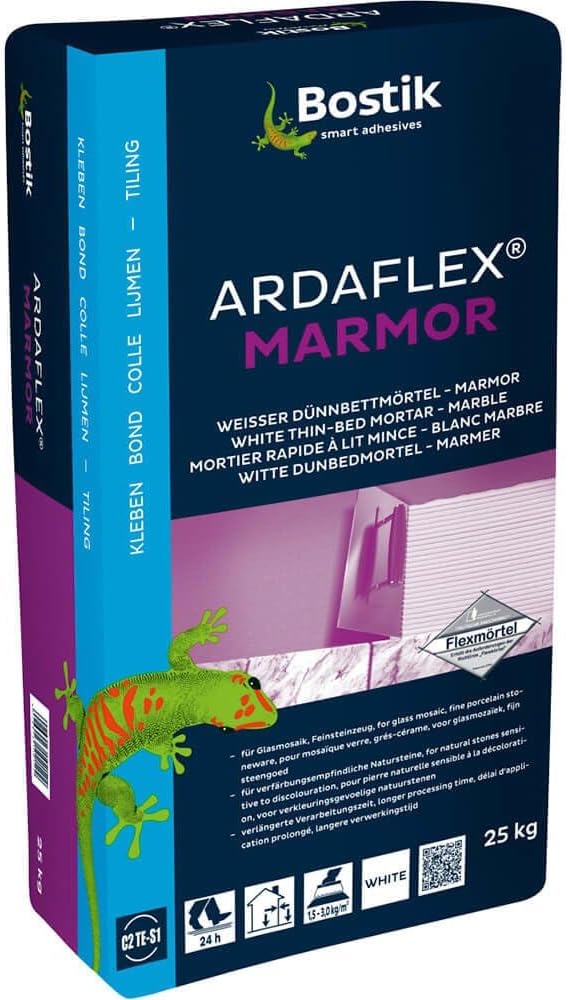 Bostik Ardaflex Marmor Ardaflex weiss Flex Naturstein Dünnbettmörtel 25 kg Sack