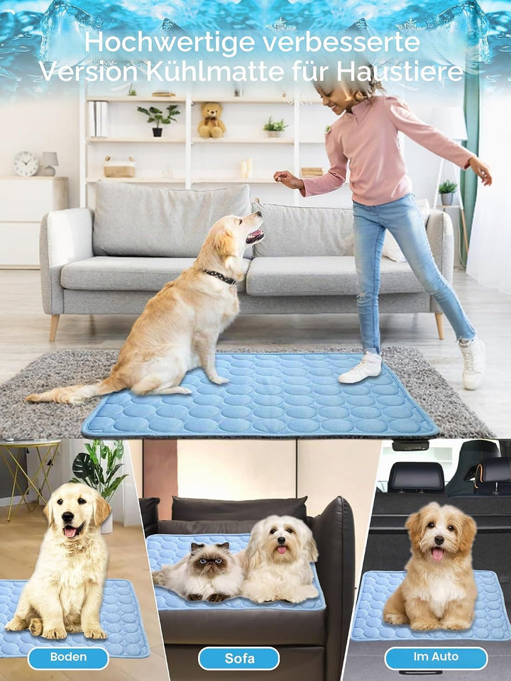 Kühlmatte Hund &amp; Katzen EIS Silber Hunde Kühlmatte Zerstreut Wärme von Ihrem Haustier Halten Sie Sie