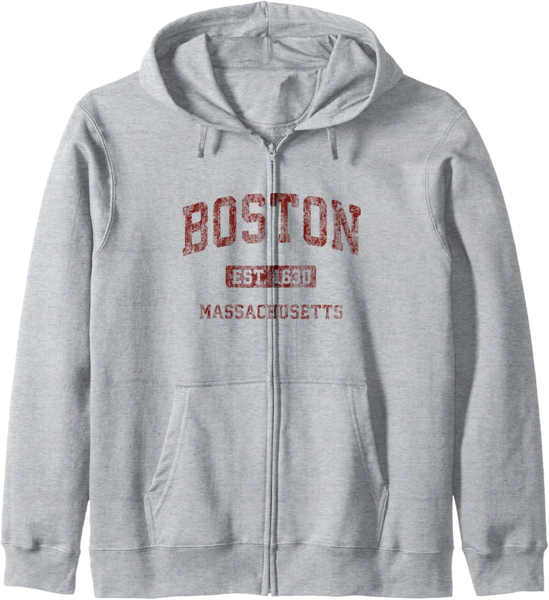 Boston Massachusetts MA Athletisches Sportdesign im Vintage-Stil Kapuzenjacke