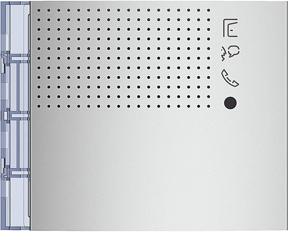 BTicino, Audio-Frontblende SFERA ohne Ruftasten, für SFERA Audio-Türstation, Farbe: Allmetal, 351101