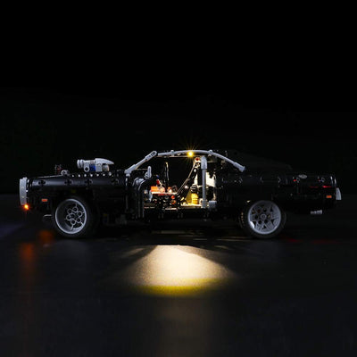 BRIKSMAX Led Beleuchtungsset für Dom's Dodge Charger,Kompatibel Mit Lego 42111 Bausteinen Modell -Oh